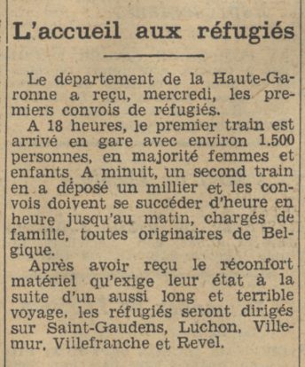 L’accueil aux réfugiés