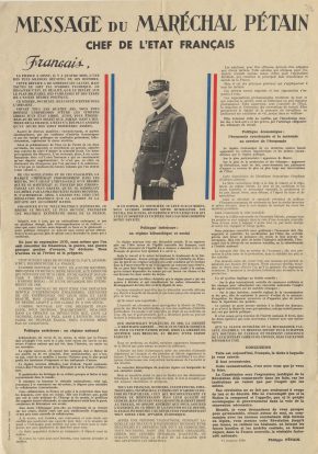 Message du maréchal Pétain