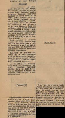 Derrière un front disloqué