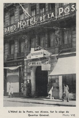 La Wehrmacht installée dans l’Hôtel de la Poste rue d’Alsace-Lorraine