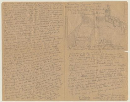 Lettre manuscrite de François Verdier à sa femme (recto)