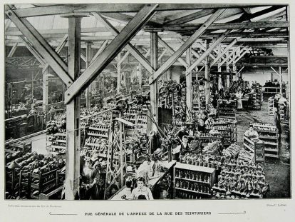 Fabrique de chaussures pour l&rsquo;armée, Usine Pons, vue générale de l&rsquo;annexe rue des Teinturiers