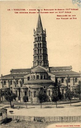 16. Toulouse. Abside de la basilique Saint-Sernin (XIIe siècle)