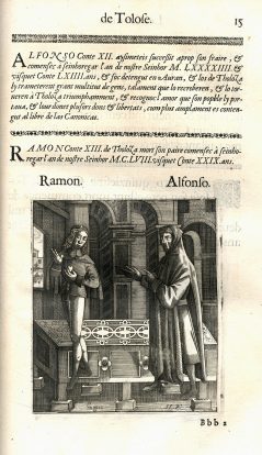 Portraits d&rsquo;Alfons Jourdain et de Raymond V, comtes de Toulouse
