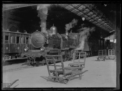 Toulouse. En gare. Locomotive. 4 octobre 1899