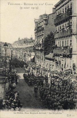 « Toulouse-Retour du XVIIe Corps »