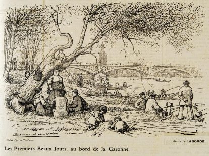 « Les premiers beaux jours au bord de la Garonne »