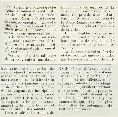 « Le départ des régiments »
