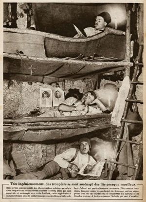 Confort souterrain : une chambre à coucher.