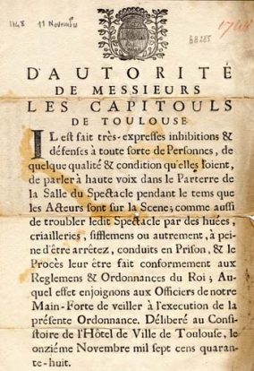 Ouverture de la Salle du Spectacle de la Maison de ville