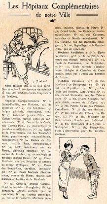 Les hôpitaux complémentaires de notre ville.