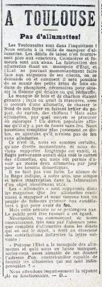 Pas d&rsquo;allumettes !