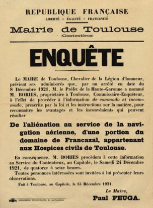 Inauguration de l’aérodrome de Francazal
