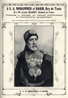 Le Bey de Tunis en visite à Toulouse
