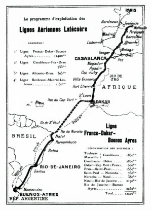 Premier vol de nuit et première liaison Toulouse Buenos-Aires