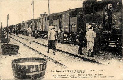 Les Goumiers. « Ils se préparent à reprendre leur route vers la frontière ».
